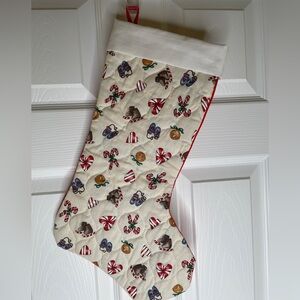 Whimsical Holiday Stocking with Candy Cane Design Christmas 🎄